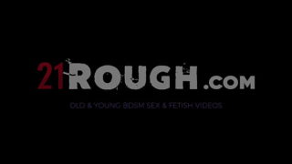 Rough21.com – Anina Silk’s cum-sprayed ride on an older cock